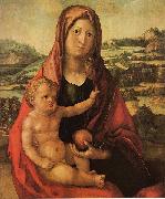 Albrecht Durer Maria mit Kind vor einer Landschaft Germany oil painting artist
